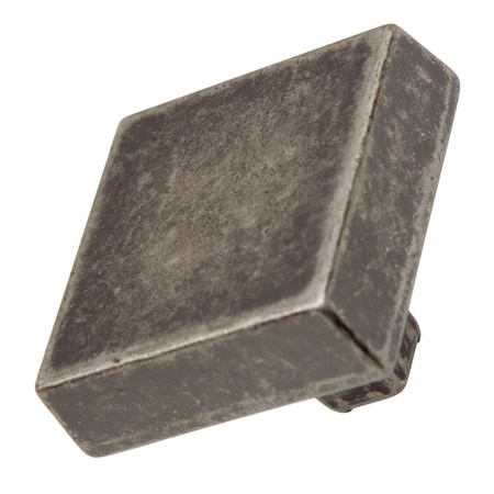 Gliderite Hardware 1-1/8 in. Weathered Nickel Square Cabinet Knob, 5PK 5738-WN-5